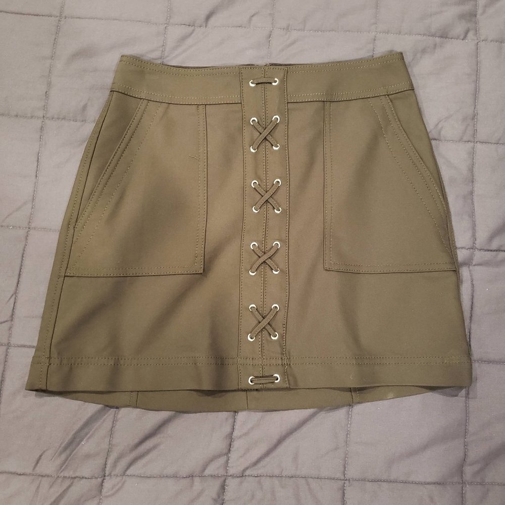 Olive Green Skirt from Express